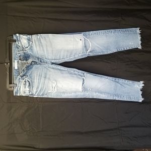 Moussy Vintage, lt blue, distressed jeans.